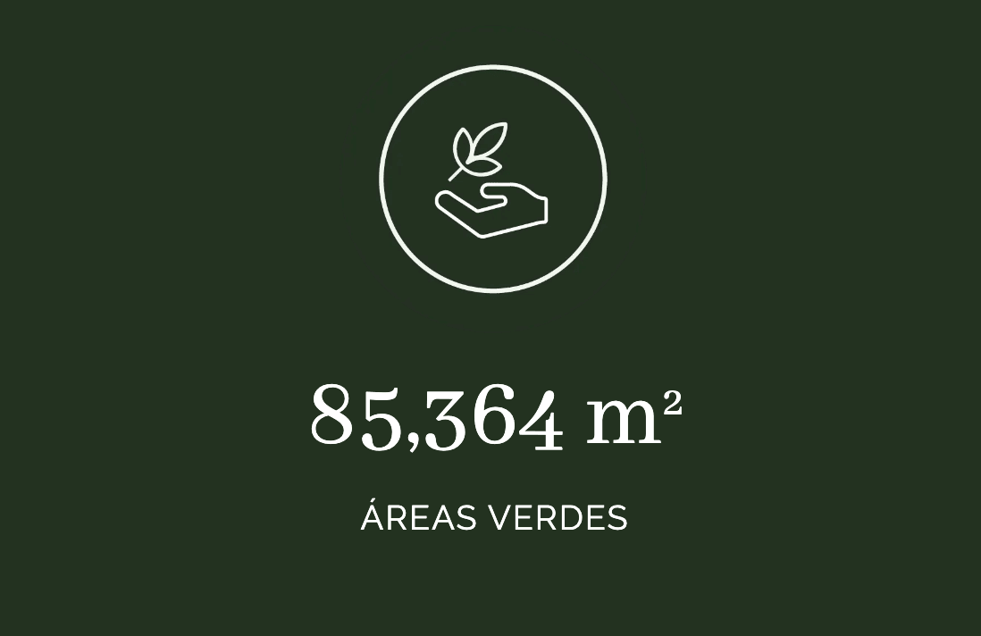 residencial con áreas verdes